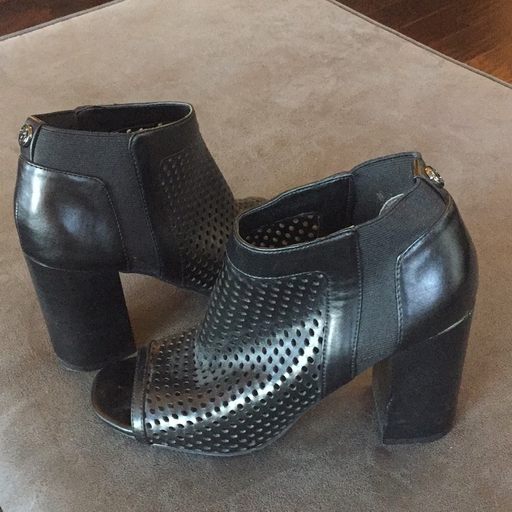 Guess peep toe booties